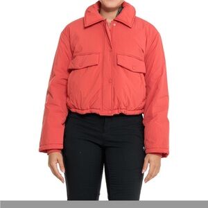 BLANK NYC Women's Red Puffer Jacket